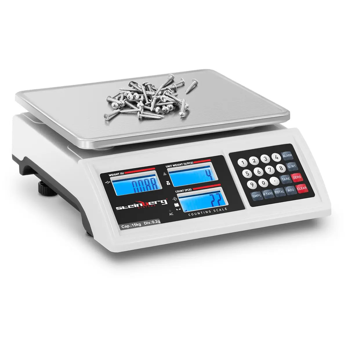 Vaga za brojanje - 15 kg / 0,2 g - baterija 80 sati