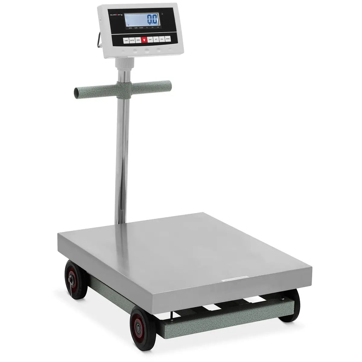 Platformska vaga - 600 kg / 0,1 kg - 50 x 60 cm - kotrljajuća - kg / lb - LCD