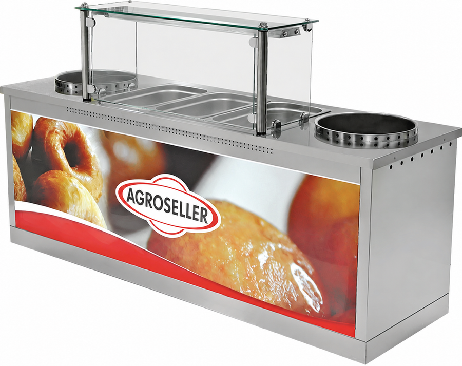 Dvostruki radni stol za fritule i mini krafnice – EMP.LK.006