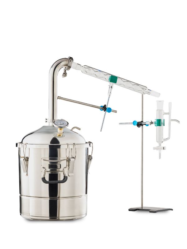 Inox destilator Herbomec 20 L za aromatično bilje