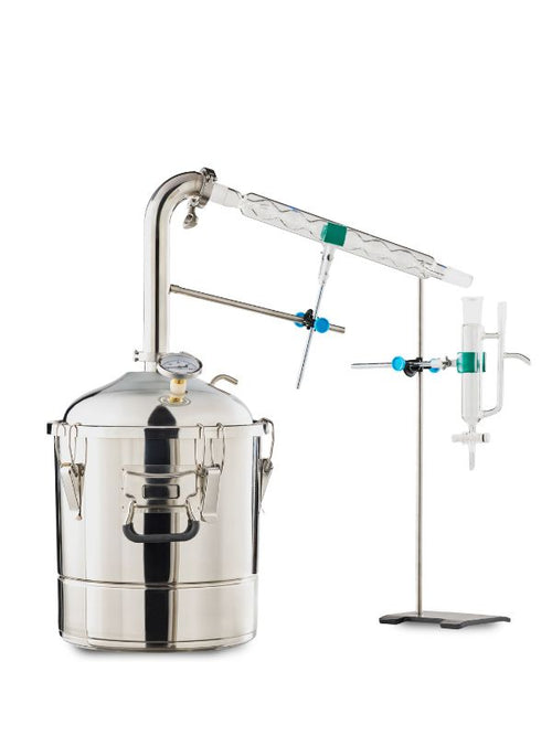 Inox destilator Herbomec 20 L za aromatično bilje